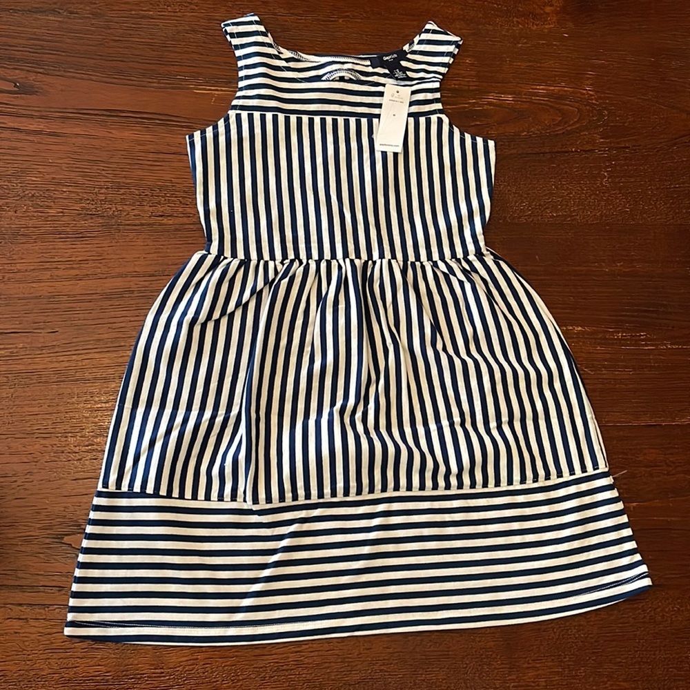 Gap kids navy and white summer dress